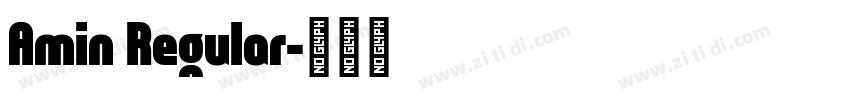 Amin Regular字体转换